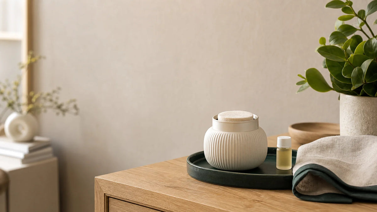 Diffuseur générique rechargeable dans un intérieur français chaleureux