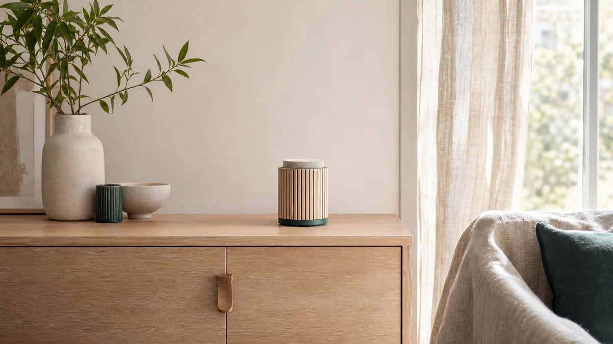 Diffuseur rechargeable générique dans un intérieur français chaleureux