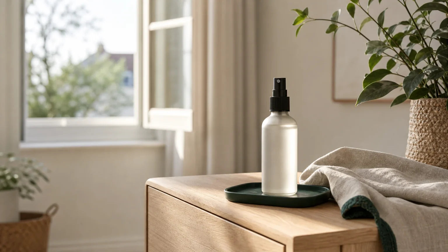 Spray d’ambiance dans un intérieur français lumineux Image