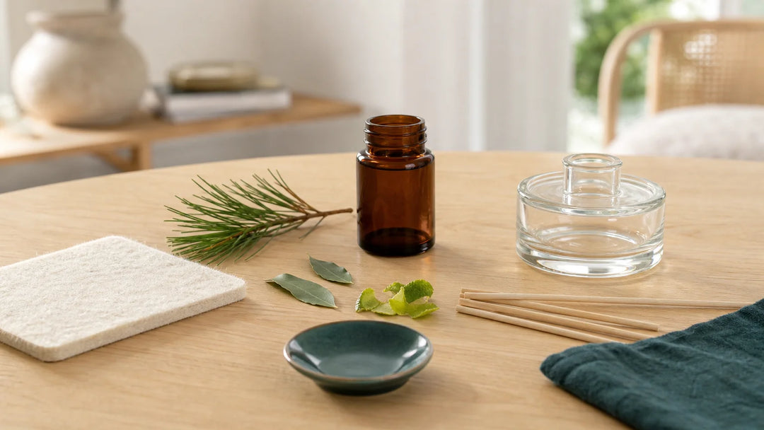 Composition générique des ingrédients et supports d’un diffuseur à huiles essentielles