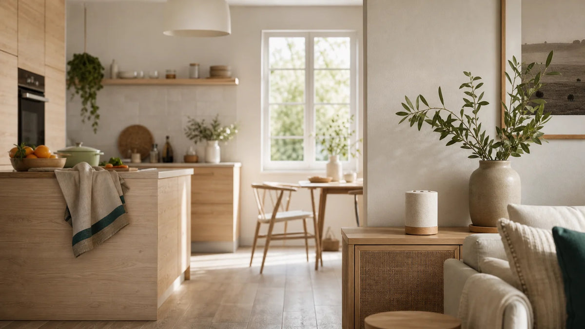 Diffuseur générique dans un intérieur français moderne et chaleureux Image