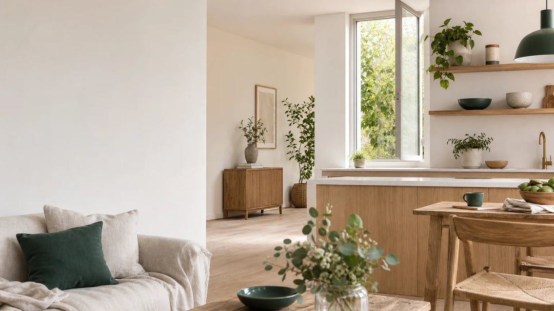 Intérieur français chaleureux avec une solution naturelle contre les odeurs domestiques